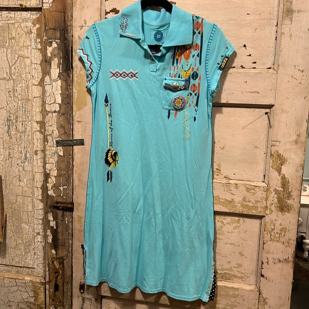 Double D Ranch Dress. Embroidered/Embellished